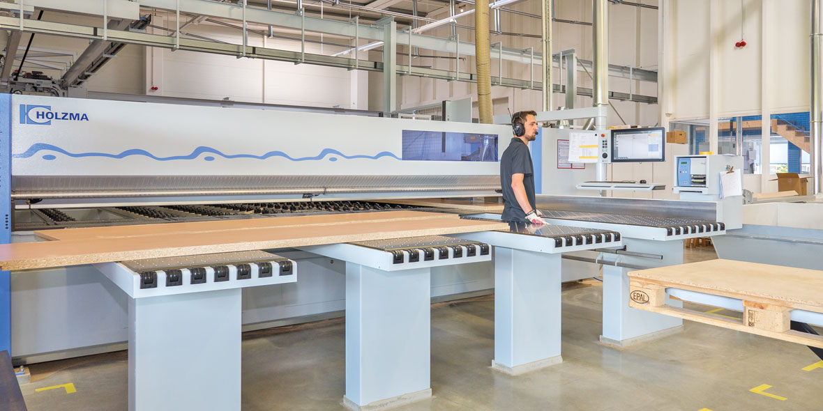 Maschinerie in der Holzproduktion