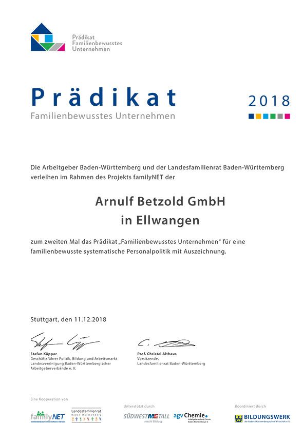 Familienbewusstes Unternehmen