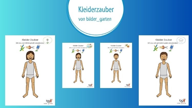 Vorlage: Kleidung für die Jahreszeiten