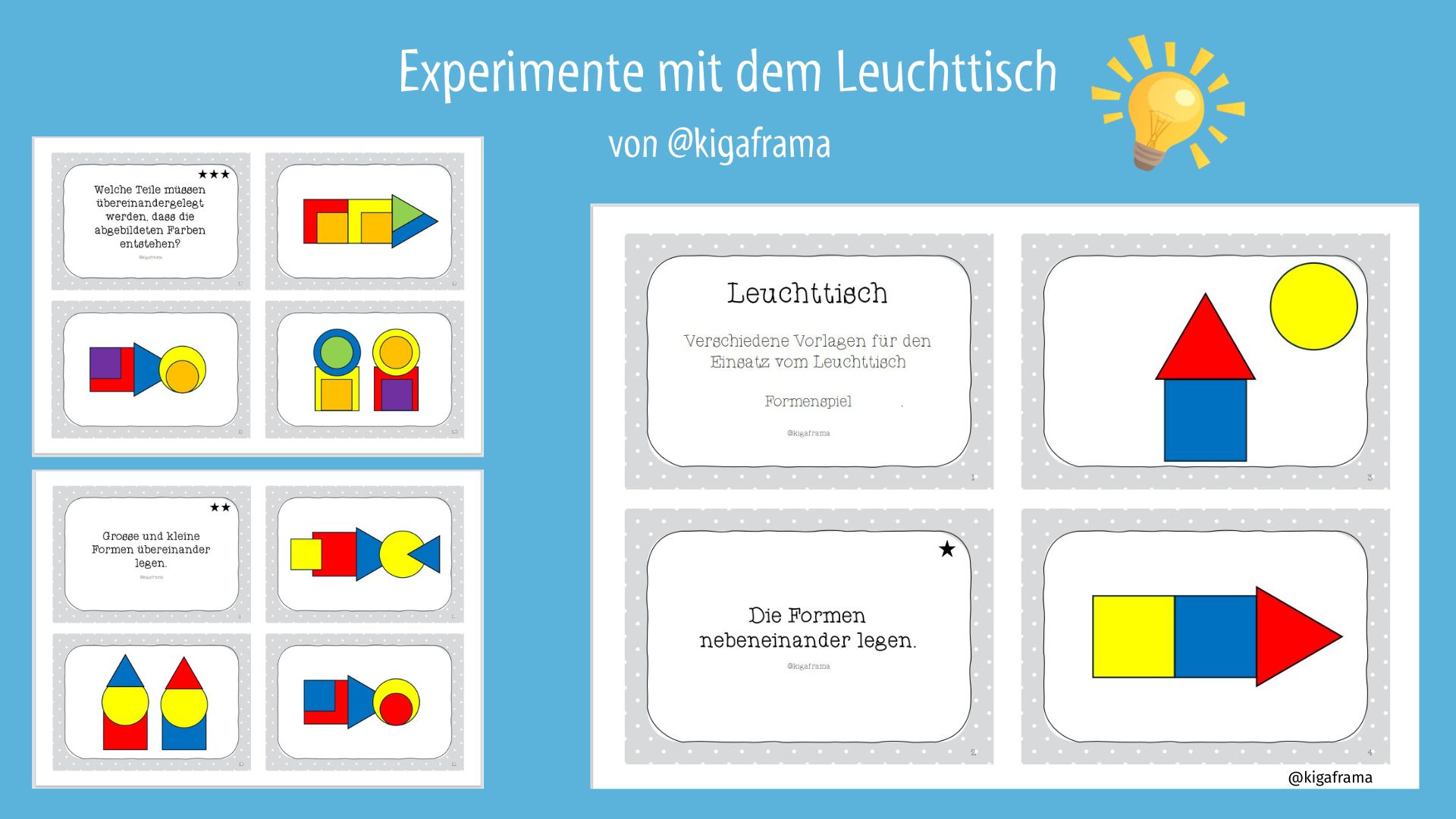 Vorlagen: Farben und Formen erkennen