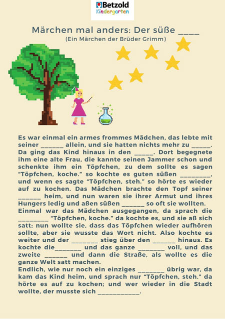 Lückentext: Märchen mal anders