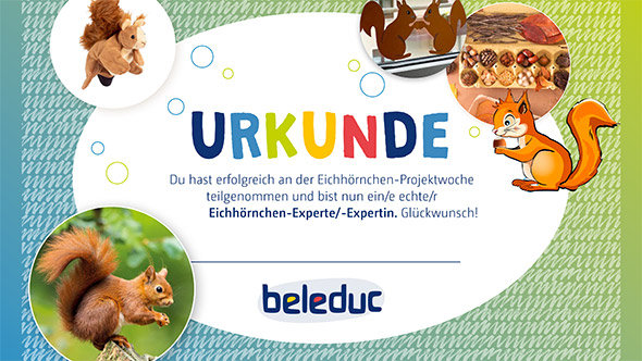 Vorschau Eichhörnchen Urkunde