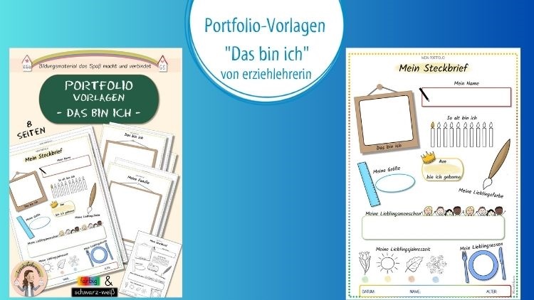Portfolio-Vorlage: Das bin ich