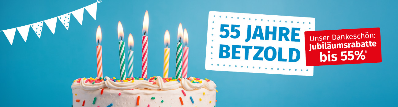Jubiläumsrabatte bis zu 55%* sichern