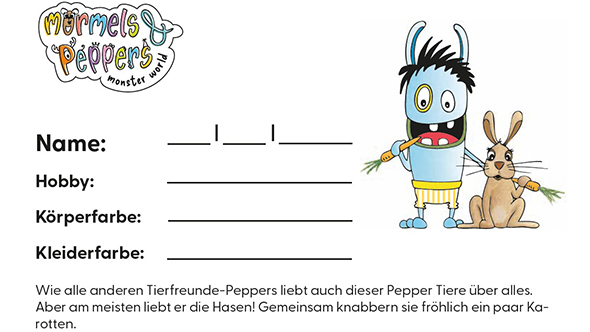 Vorschau Arbeitsblätter „Hellblaue Pepper“