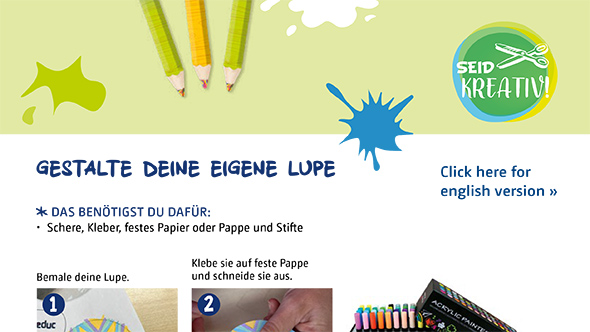 Vorschau Bastelanleitung „Lupe“