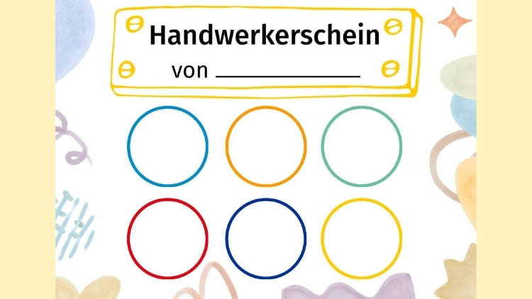 Vorlage: Handwerkerschein