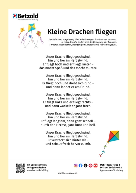 Reim "Kleine Drachen fliegen"