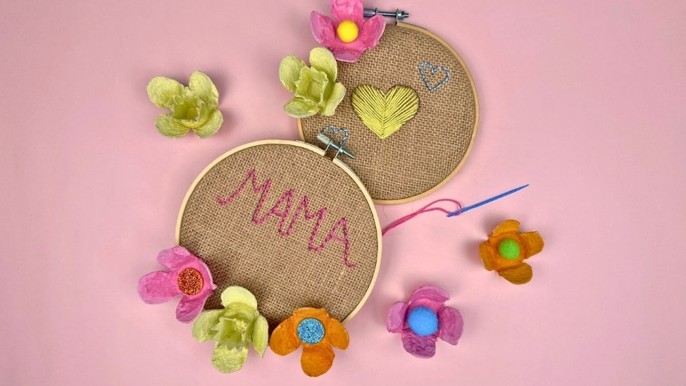 Stickbild Mama als Muttertagsgeschenk
