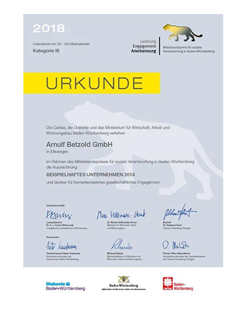 Nominierung zum Mittelstandpreis 2018