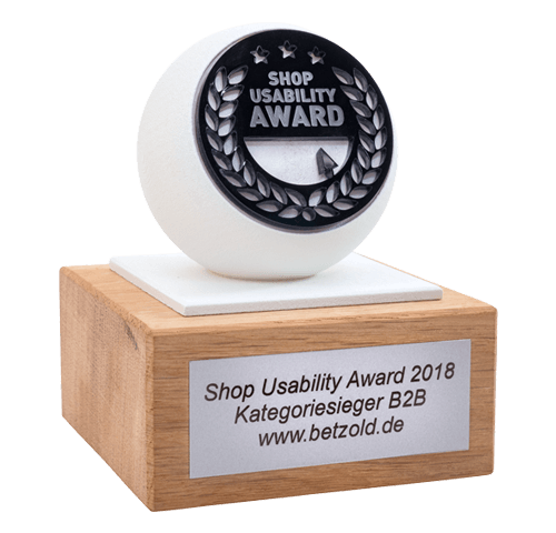 Auszeichnung Shop Usability Award 2018