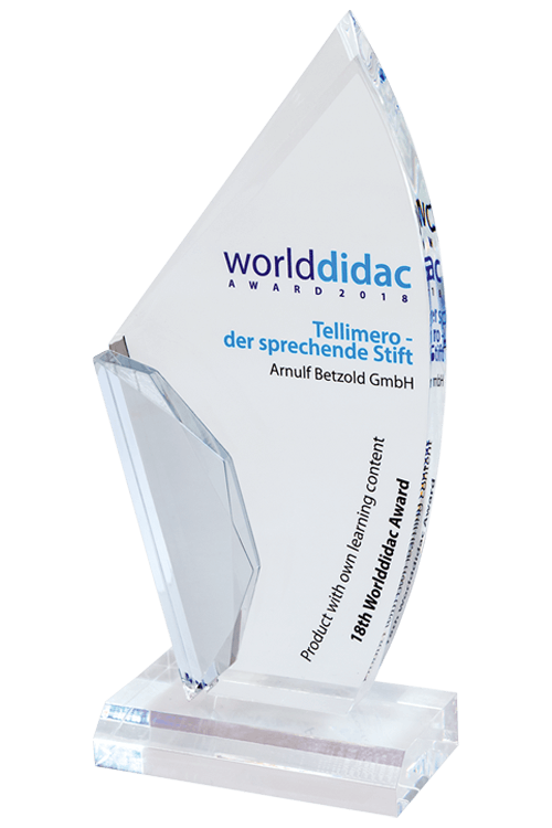 Auszeichnung Worlddidac Award 2018 Tellimero