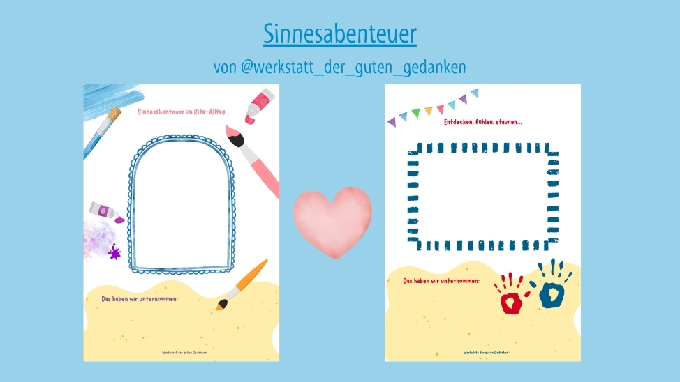 Sinnesabenteuer Portfolio-Vorlage