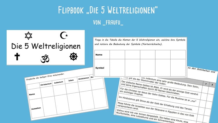Bildungswochen:  5 Weltreligionen