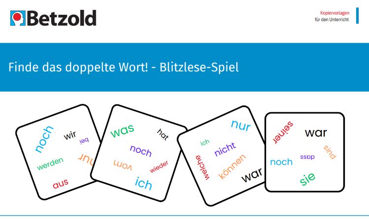 Blitzlesespiel
