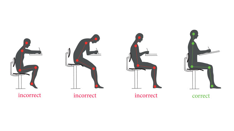 Ergonomisches Sitzen