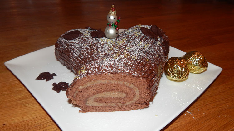 Bouche-de-Noel mit Sternchen