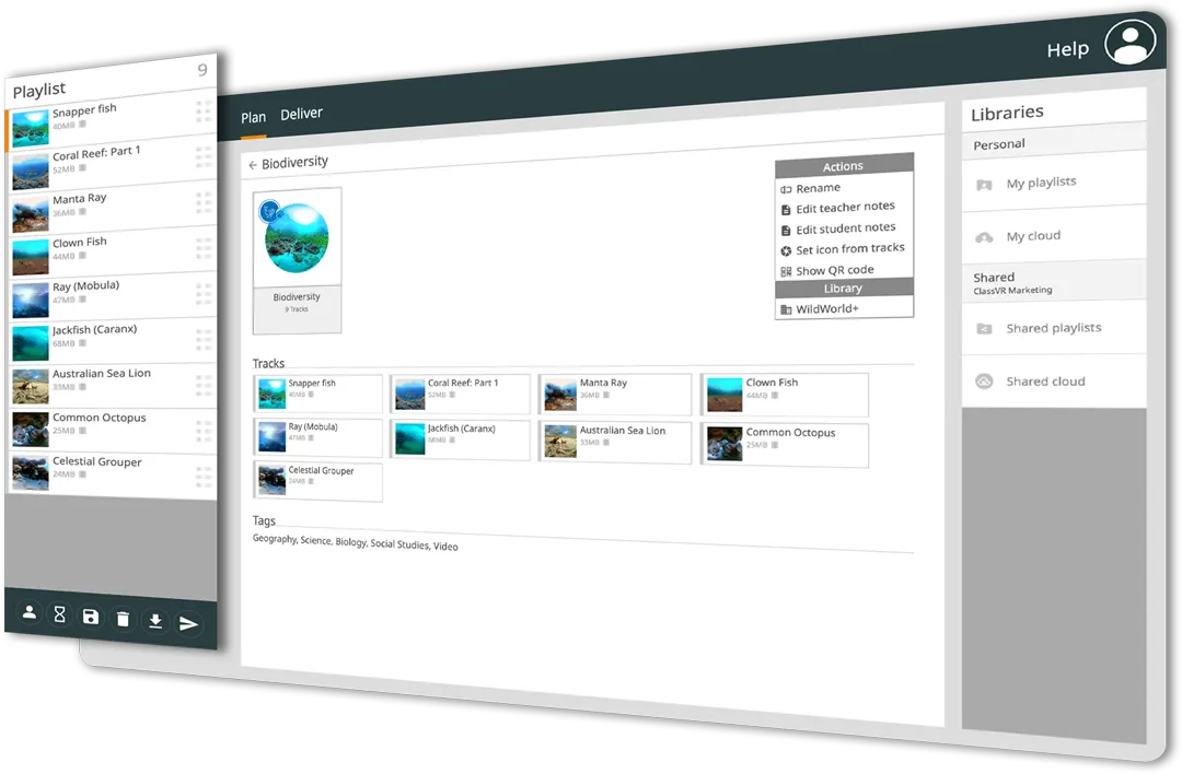Admin-Ansicht im Portal Admin-Ansicht im Portal