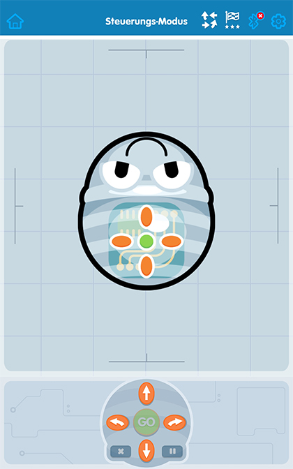 Steuerungsmodus Blue-Bot App