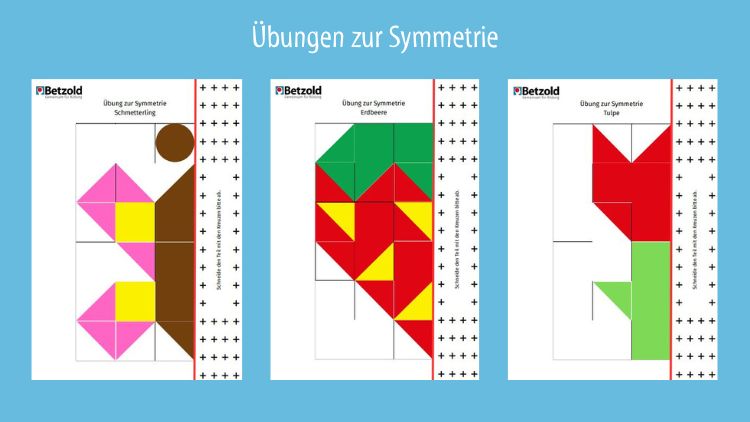 Symmetrieübungen mit Fensterfolie