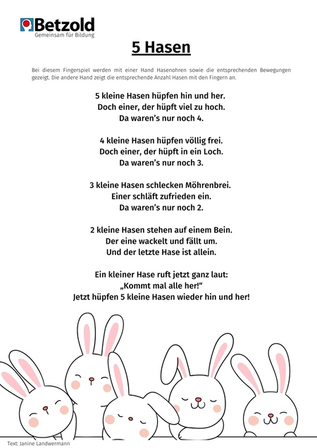 Fünf Hasen