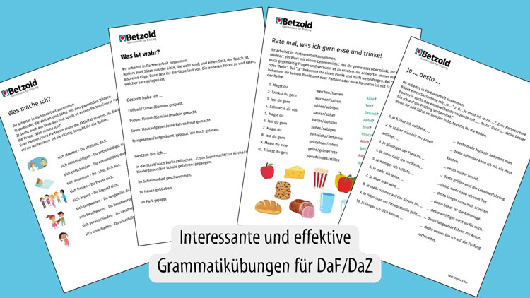 Spannende Grammatikübungen für DaF/DaZ | Betzold Blog