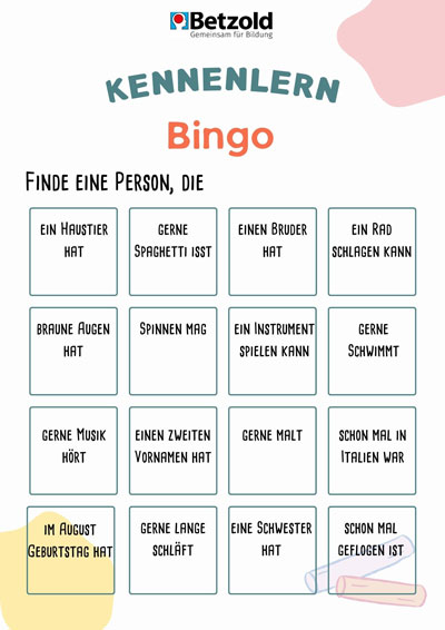 Kennelern-Bingo