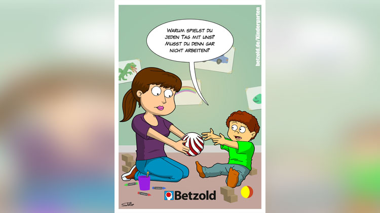 Kindergarten-Comic aus dem Leben eines Erziehers.