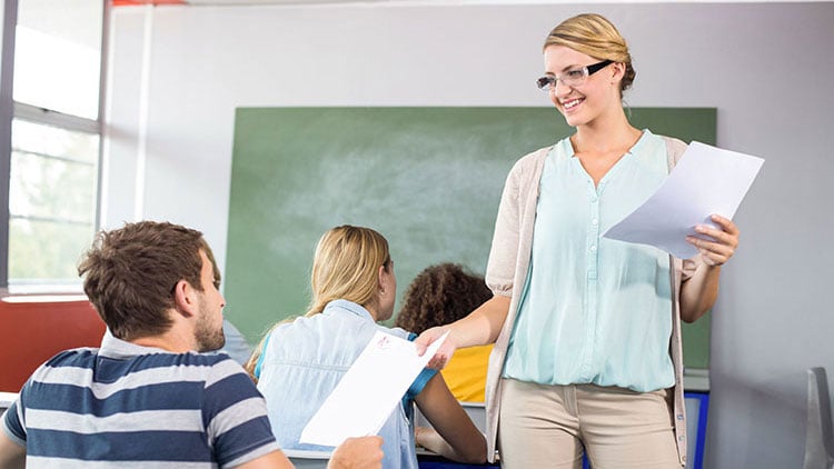 Rückgabe einer Klassenarbeit