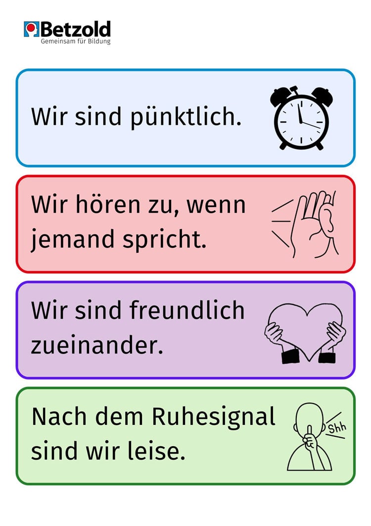 Klassenregeln Volksschule