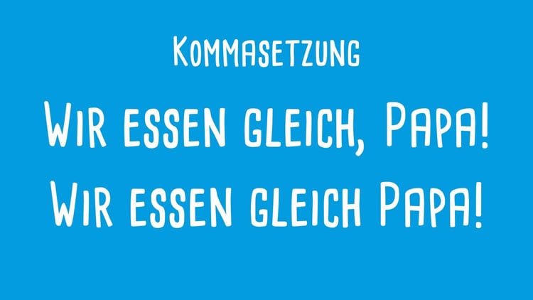 Kommasetzung: Beispiele