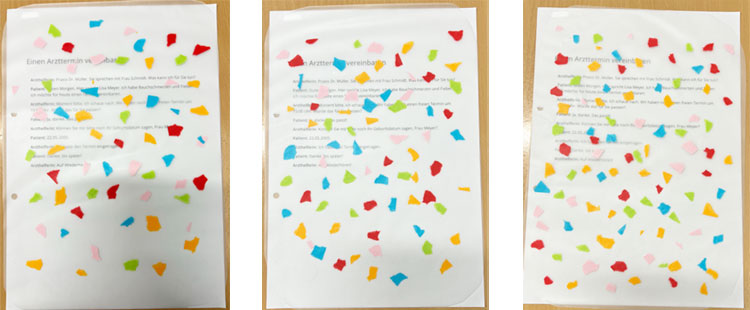 Konfetti-Papier