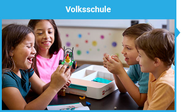 Kinder bauen Fahrzeug mit  LEGO® Education Naturwissenschaften Klasse 3-4