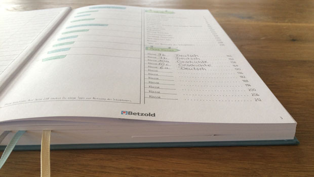 Detailansicht Klassenübersicht