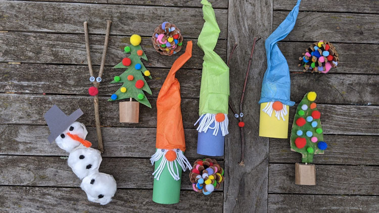 Nachhaltige Weihnachtsdeko für Kitas und Kindergärten.