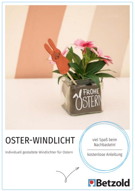Bastelanleitung: Oster-Windlicht