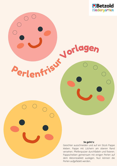 Vorlage: Perlenfrisur