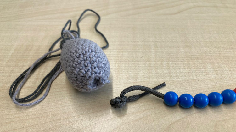 Rechenmaus mit Rechenkette verbinden
