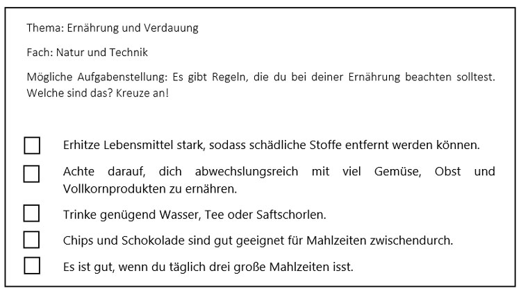 Arbeitsblatt: Ernährung und Verdauung