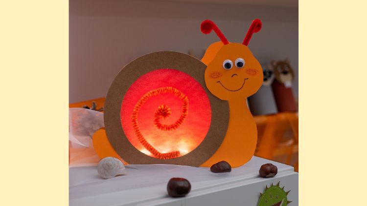 Bastelanleitung: Schneckenlaterne