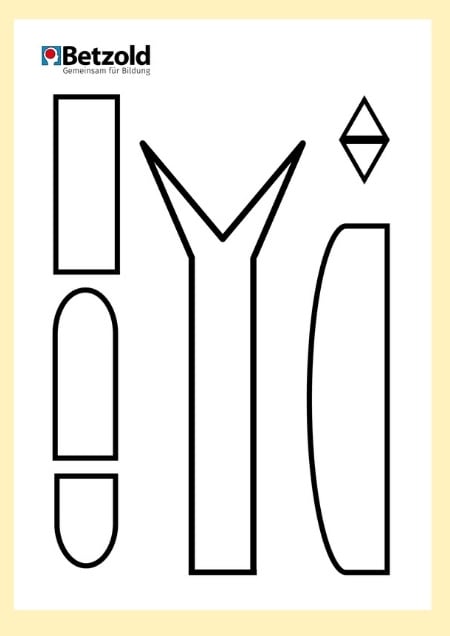 Vorlage: Tonpapier-Schwalbe