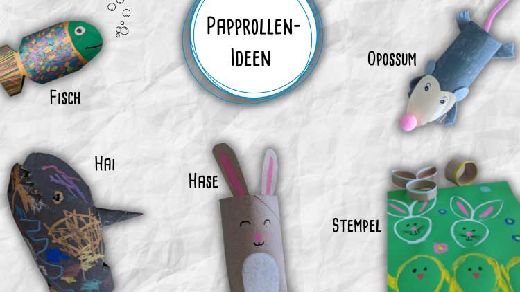 Einfache und schnelle Bastelideen mit Papprollen aus dem Betzold Blog