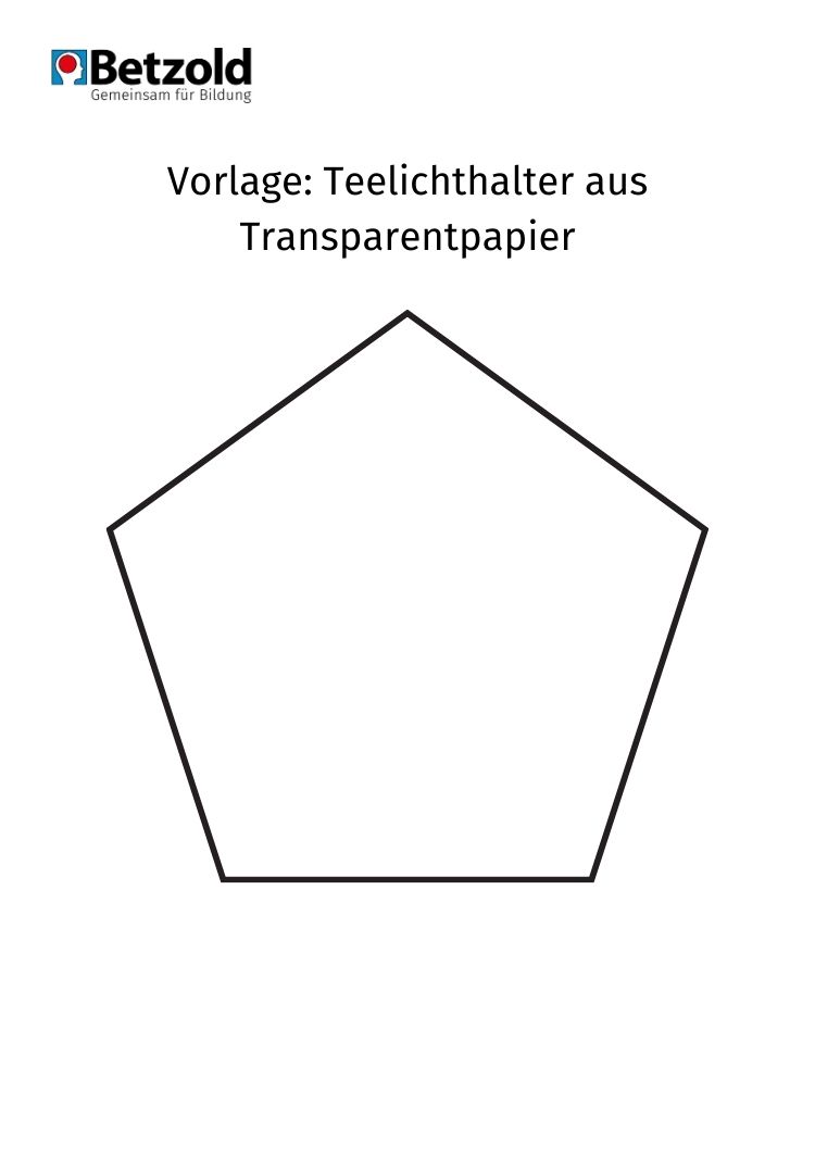 Bastelvorlage: Teelichthalter