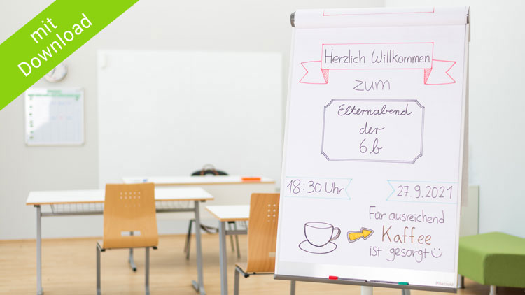 Willkommens-Flipchart Elternabend
