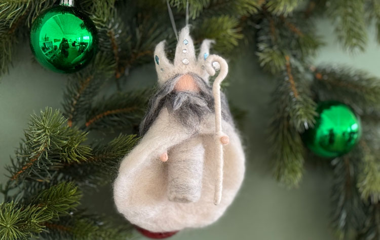 Winterkönig aus Filz
