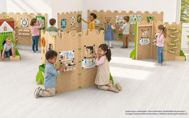 Kinder spielen mit PLUG it von beleduc