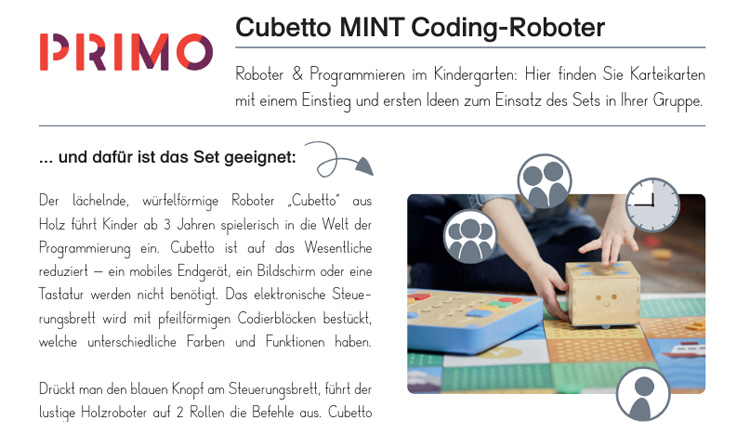Download Aufgaben Cubetto
