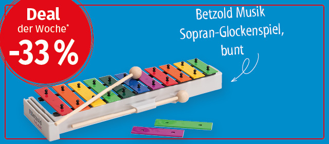 Sopran-Glockenspiel, bunt