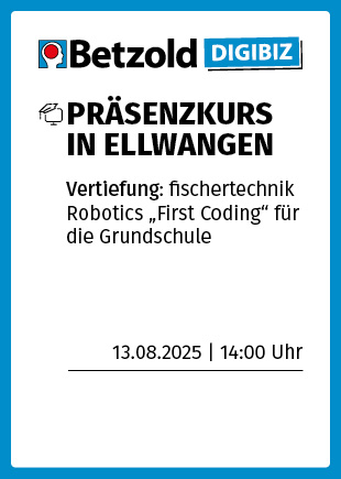 fischertechnik Robotics "First Coding" für die Volksschule
