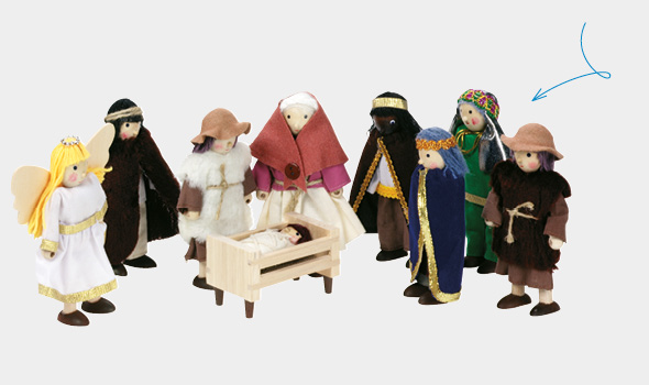 Produktansicht Biegepuppen für Krippenspiel